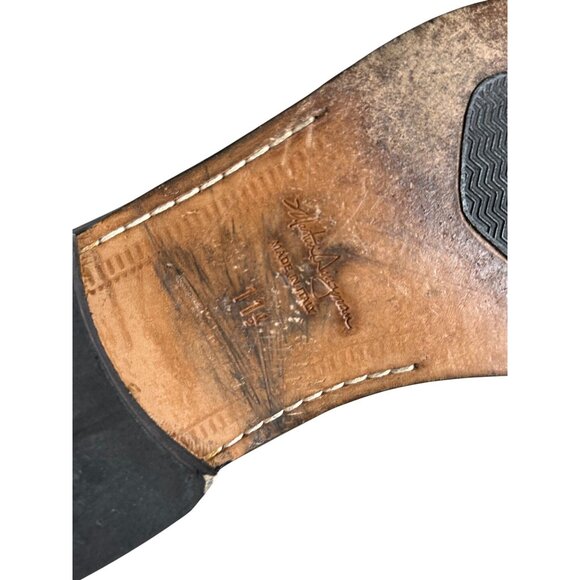 MARTIN DINGMAN Mens Black Leather Dress Shoes Sz 11.5 with storage bag - Picture 7 of 8